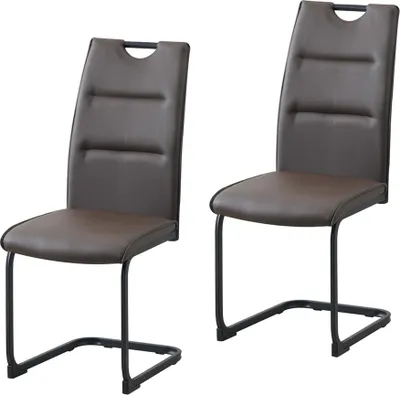 Produktbild von Schwingstuhl 2er Set Polyurethanbraun DannyP HTI-Line