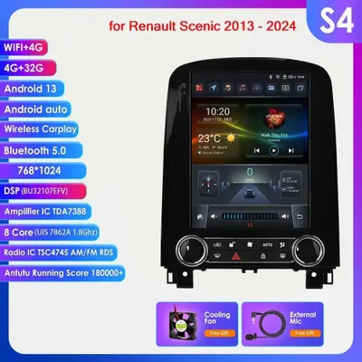 Zdjęcie produktu dla Radio samochodowe 9,7 cala - System multimedialny - Nawigacja - Carplay - Ekran dotykowy - Android 14