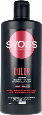 Immagine prodotto di Syoss - Shampoo colorato, 440 ml, Per capelli con macchie o con macchie, riduce la sensibilità alle macchie fino a 12 giorni, i capelli si asciugano, come se fossero già usciti dal salone.
