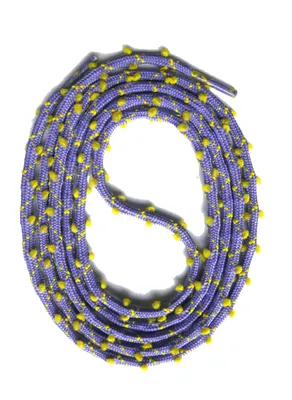 Produktbild von SNORS zweifarbige Rundsenkel - LILA / GELB - 3mm - 130cm