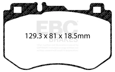Produktbild von EBC ULTIMAX2 Bremsbelagsatz Vorne Mercedes-Benz