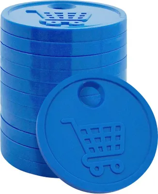Image de CombiCraft Jeton de caddie bleu / format 50 centimes - 100 pièces