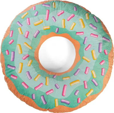 Produktbild von Ferocity Samt Kissen für das Kinderzimmer 50 cm Groß; Deko für Kinder Motiv Bunter Donut [091]