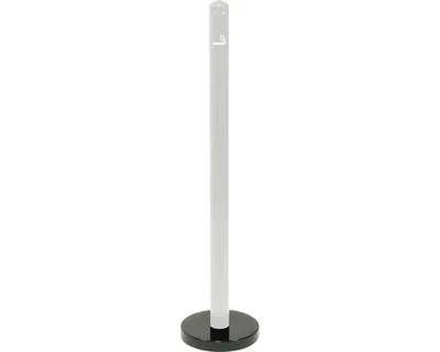 Produktbild von Fuß für Aschenbecher Pfosten Edelstahl schwarz Ø 25 cm