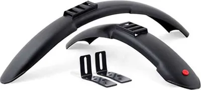 Produktbild von Hebie Steckblech-Set TAIPAN 16 16 für Kinder-/Falträder hebie Kunststoff B=55mm schwarz