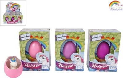 Produktbild von Einhorn-Ei 6cm 12Stk/Disp 621336 70190