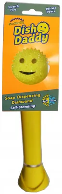 Produktbild von Scrub Daddy Dish Daddy Spülbürste mit Spender und 2 Ersatzköpfen