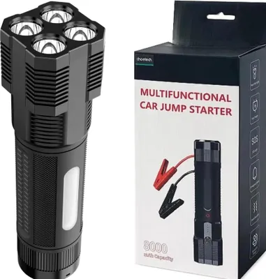 Immagine prodotto di Avviatore di emergenza Choetech con powerbank 8000Mah - Torcia a led (Tc0016) - Nero
