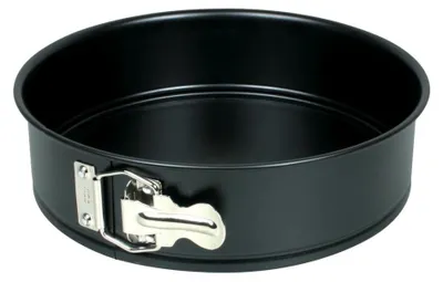 Springform 24 cm antihaftbeschichtet Stahl bis 230 °C schwarz