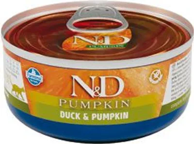 Productafbeelding van N&D KAT PUMPOEN Volwassen kattenvoer met eend en pompoen, 70g