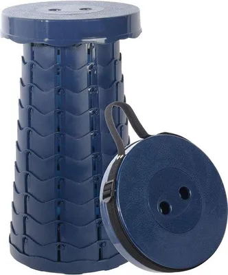 Immagine prodotto di Sedia pieghevole telescopica, 150 kg, blu navy, per il campeggio