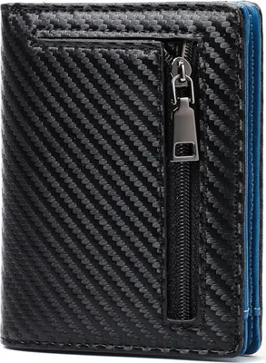 Image de Porte-monnaie homme protection RFID Slim Wallet avec poche monnaie et titulaire de carte de crédit