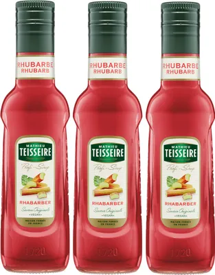 Produktbild von Mathieu Teisseire Getränke-Sirup Rhabarber 0,25L (3er Pack)