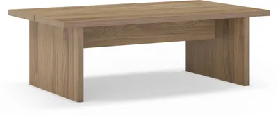 Image de Table basse rectangulaire LOANA, 120 x 70 x 40 cm, chêne naturel, style scandinave