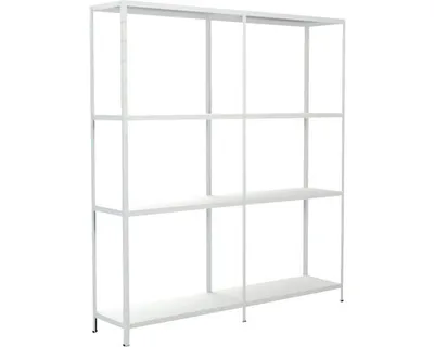Obrázok produktu pre Kovový regál rozširovací Schulte 4503-W 1800x1600x350 mm, 8 políc, nosnosť 680 kg, biely