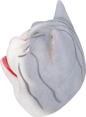 Produktbild von Lebensechte süße Katzen-Handpuppe, hoher Simulationskopf, offener, beweglicher Mund, interaktives Kinderspielzeug