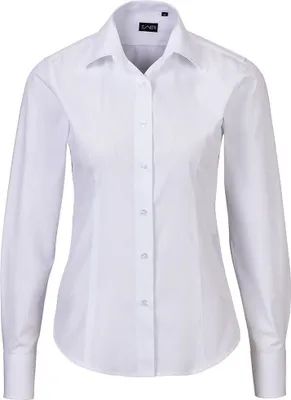 Produktbild von Damen-Bluse weiß, Größe 34 : weiß : 34 : 60% Baumwolle 40% Polyester 120 g/m²