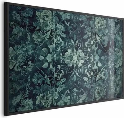 Produktbild von Posterpapier Poster - Carpet Ornaments in Emerald Shades 42x29.7 cm Muster p-H-10001-ao-a