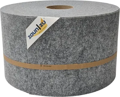 Produktbild von Sichtschutzstreifen zaun|zu Design-Vlies 50m Rolle Zaunblende Doppelstabzaun Hellgrau 50m