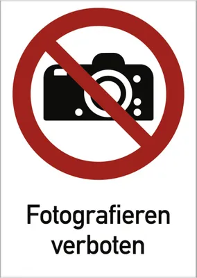Produktbild von Dreifke® Fotografieren verboten ISO 7010, Kombischild, Kunststoff, 210x297 mm