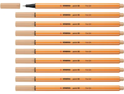 Zdjęcie produktu dla Stabilo - Fineliner Point 88/86 f Nude | 1 sztuka | 10 sztuk
