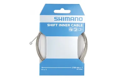 Zdjęcie produktu dla Linka przerzutki wewnętrznej Shimano 1,2 x 2100 mm (10 sztuk) - srebrna