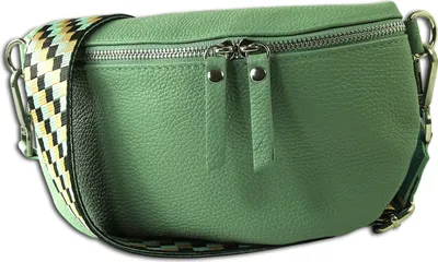 Image de Toscanto Crossbody Bags Sac banane gris, multicolore Cuir OTT807BL