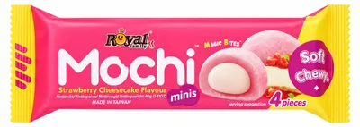 Produktbild von Royal Family Mochi Minis Strawberry Cheesecake 4er