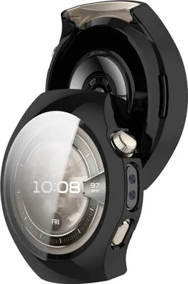 Produktbild von Schutzhülle für Huawei Watch 5 42mm, Bizon Case Watch Felipe, Schwarz