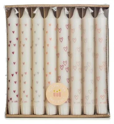 Image de Bougies Kimmi Stearin – Coffret cadeau "Amour" – 1 plateau