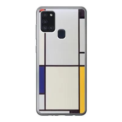 Produktbild von MuchoWow® Handyhülle Schutzhülle Hülle für Samsung Galaxy A21s Tableau I - Piet Mondrian Silikon Softcase Handy Hülle - Hartschale
