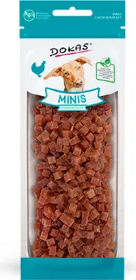 Produktbild von Dokas Minis Hühnerbrust, Snacks, Hund, Adult, Huhn, 70 g