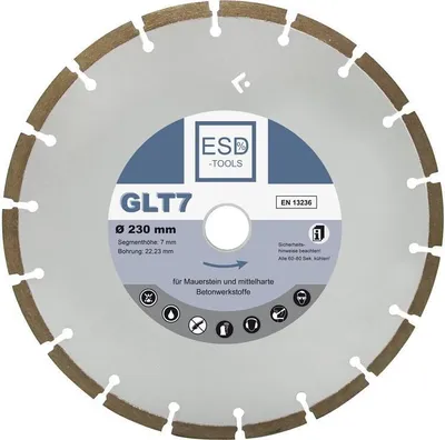 Produktbild von Diamanttrennscheibe GLT7 Beton - Ø 230 mm - 22,23 mm Bohrung