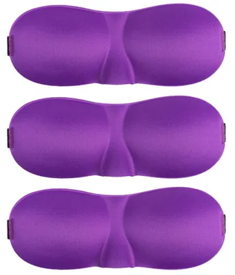 Produktbild von Schlafmasken-Packung (3 Stück), lichtundurchlässige 3D-Augenmasken zum Schlafen, Augenbinde für Seitenschläfer