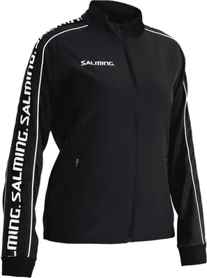 Image de Salming Delta Jacket Veste Femme Veste de sport Veste d'entraînement noir/blanc 1198726-0101, Taille:L