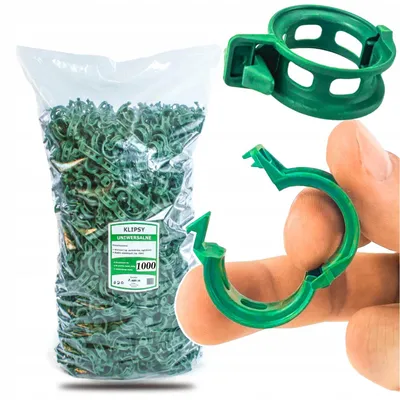Produktbild von ARPON Tomatenpflanzen-Stielclips, 1000 Stück, 2 cm, für Tomaten und Stützpflanzen