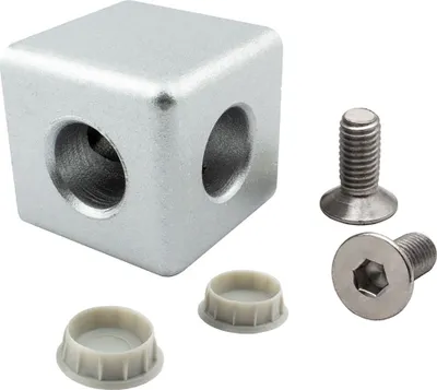 Produktbild von 2-Wege Würfelverbinder Eck-Verbinder für Aluprofil 40x40 1 Stück