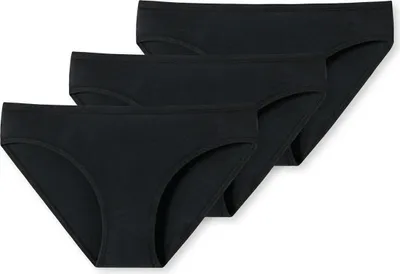 Produktbild von Schiesser Schüler Mädchen 3 er Pack Slips Gr. 152  schwarz