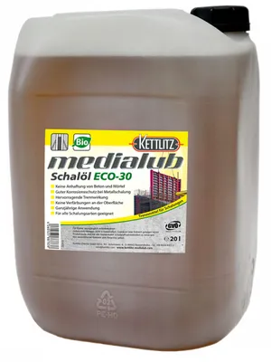 Produktbild von KETTLITZ-Medialub Schalöl ECO-30- 20 Liter Kanister