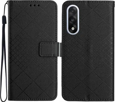 Produktbild von OnePlus Nord 5 Hülle - Coverup Rhombus Klapphülle - Schwarz