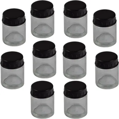Produktbild von Agora-Tec® Airbrush Glasbehälter AT-AGB-01 10 Stück