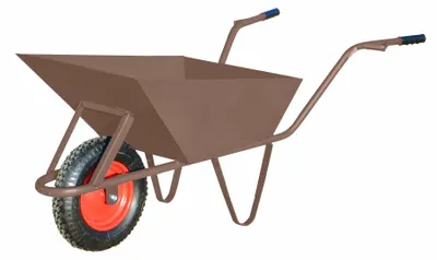 Produktbild von Baukarren 85 l, 1,5 mm, braun, mit Radschutz