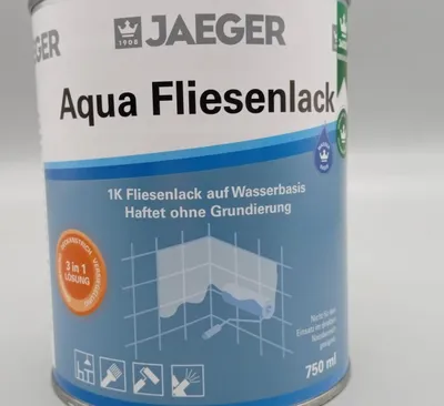 Produktbild von Jaeger Aqua Fliesenlack 750 ml 8750800-071 Neve - Weiß