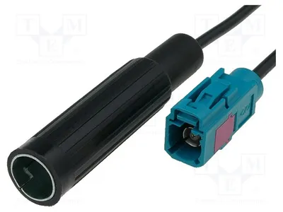 Zdjęcie produktu dla 1 x Adapter antenowy, 0,23 m. Złącze i adapter do anten samochodowych, gniazdo DIN