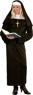 Produktbild von Kostüm Nonne Gr. S -3XL  - Nonnenkostüm - Schwester - Ordensfrau L - 42/44