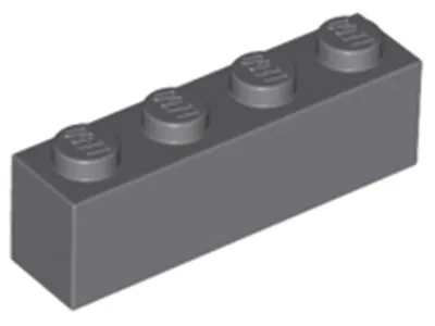 Produktbild von Lego® 1 Stück 3010 Stein Brick 1x4 Part Basic Steine 1 Dunkles  Bläuliches Grau