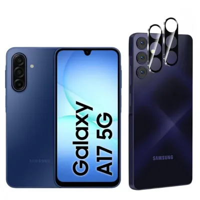 Produktbild von CLM-Tech 2X Kameraschutz kompatibel mit Samsung Galaxy A17 5G Kameraglas Panzerfolie Panzerglas Crystal Clear Kameraschutzfolie 9H Glas Schutz Glas Linse Schutzglas kristallklar 2X Stück
