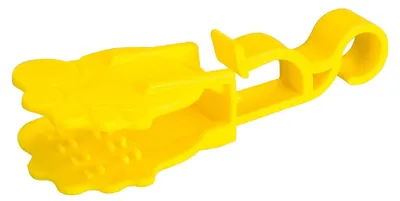 Sockenklammern Socky, 7 Stück, Kunststoff, gelb, 7,5 cm