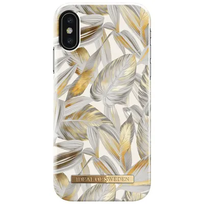Obrázek produktu pro iDeal of Sweden Zadní kryt kompatibilní s iPhone X, iPhone Xs – Multi, Platinum Leaves