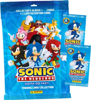 Produktbild von SONIC Karten - (2025) The Hedgehog Sammelkarten - 1 Starter + 2 Booster